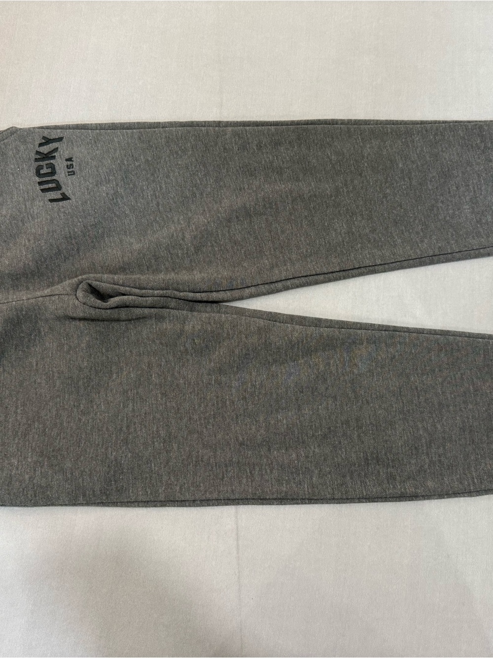 Lucky Brand boys Size 8 Gray Jogger Pants Drawstring Elastic Waist #021